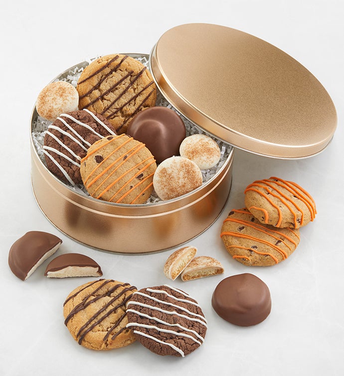 Fall Chocolate & Confection-Covered Cookie Gift Tin