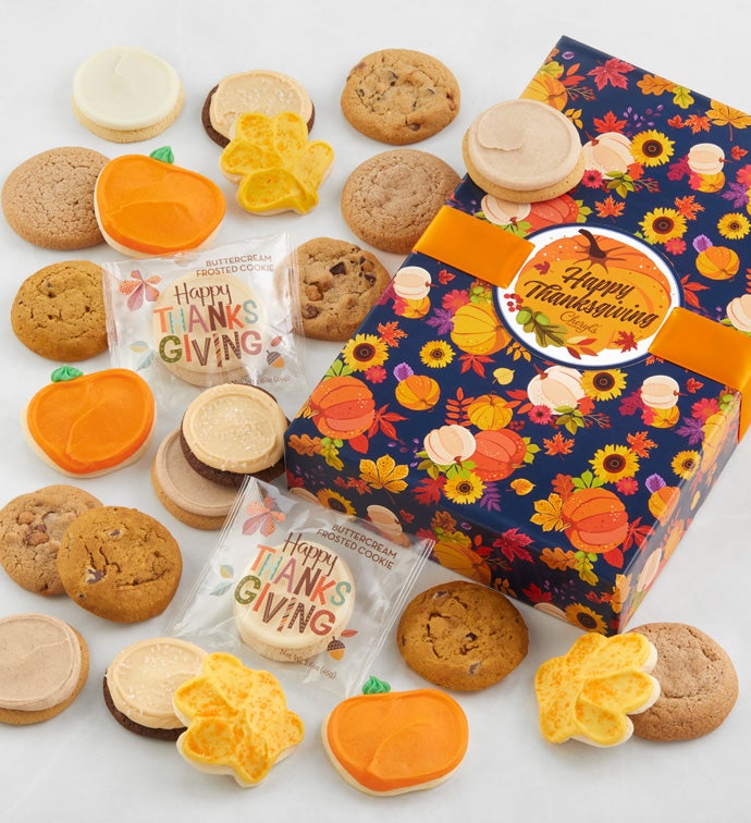 Thanksgiving Cookie Gift Box - 24 Cookies