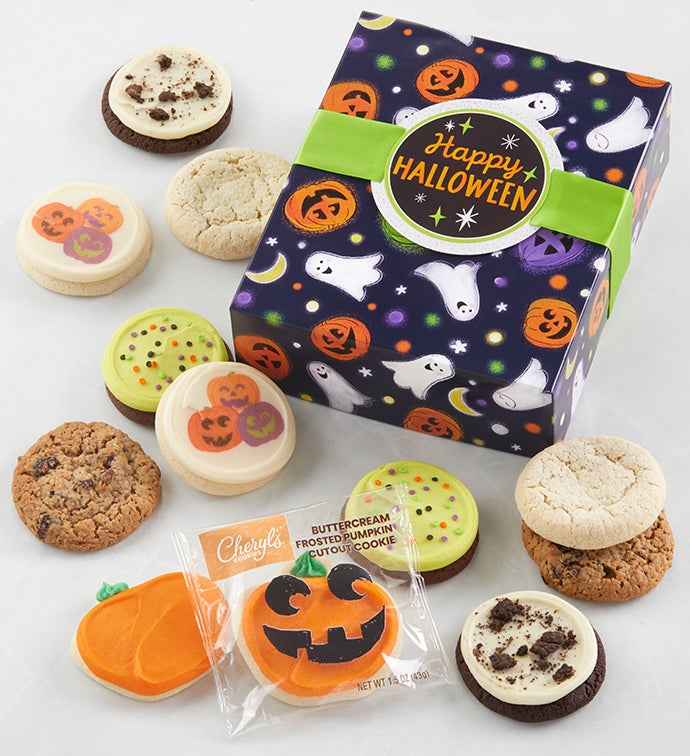 Happy Halloween Cookie Gift Box – 12 by Cheryl’s Cookies