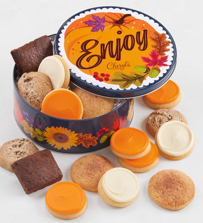 Fall Gift Tin - Gluten-Free Cookies and Brownies