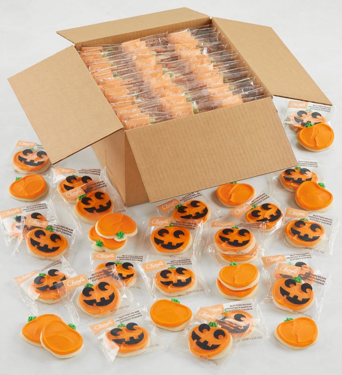 Buttercream Frosted Jack-o'-Lantern Cookies Case