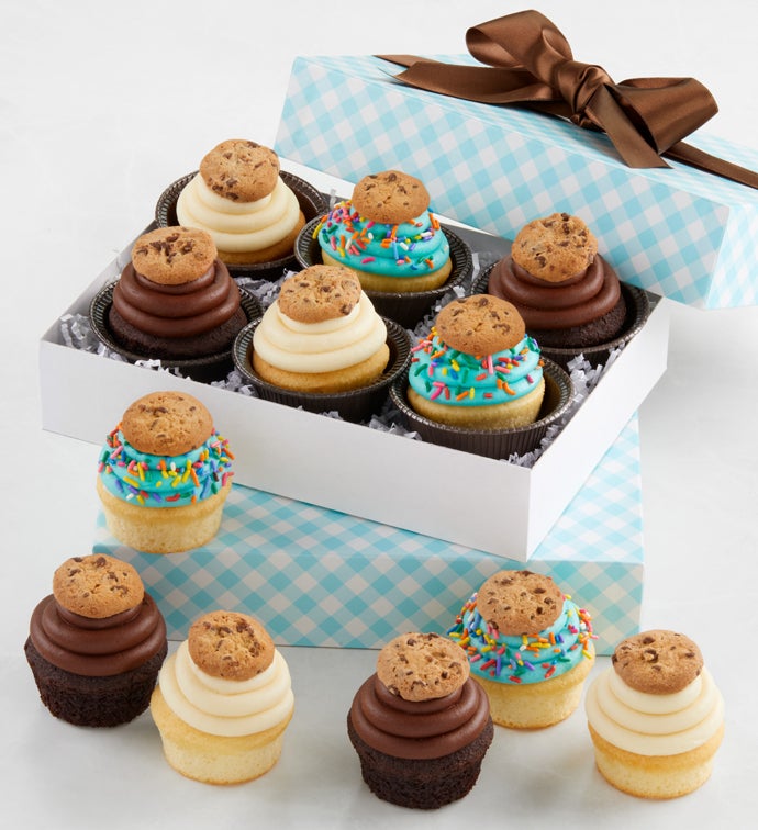 Buttercream Frosted Assorted Cupcakes   12 cupcakes