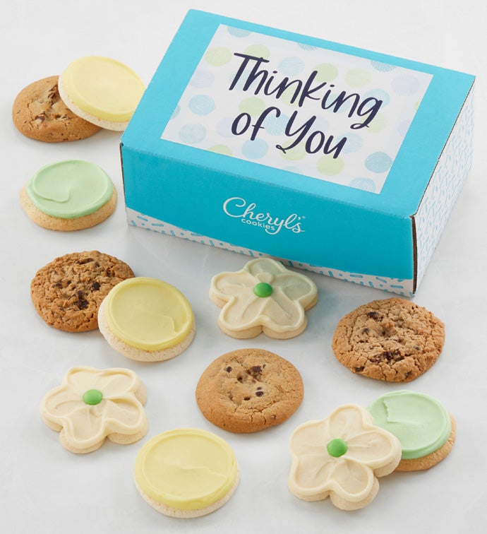 Thinking of You Bow Box   12 Cookies   Free 2 Day Shipping