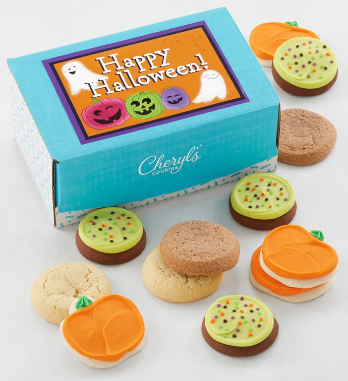 Happy Halloween Bow Box   12 Cookies   Free 2 Day Shipping
