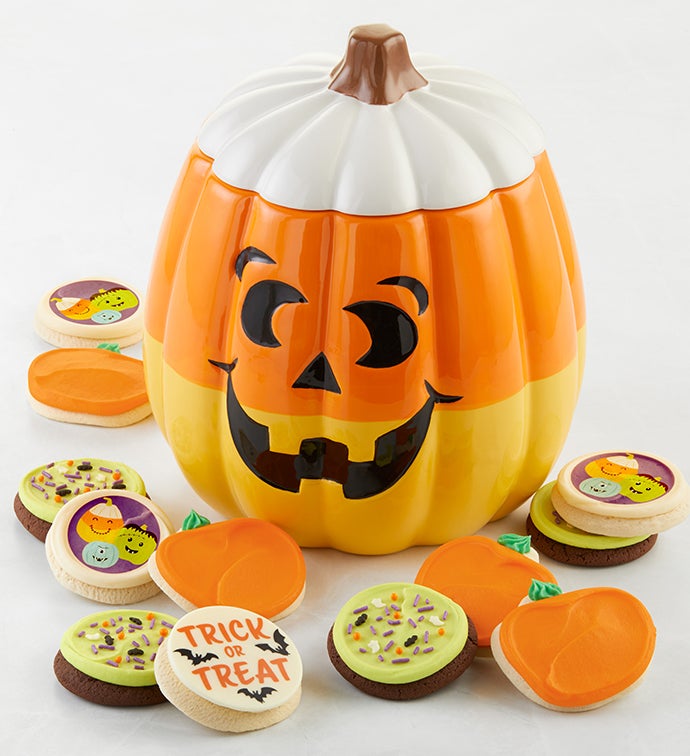 Collector’s Edition Candy Corn Pumpkin Cookie Jar