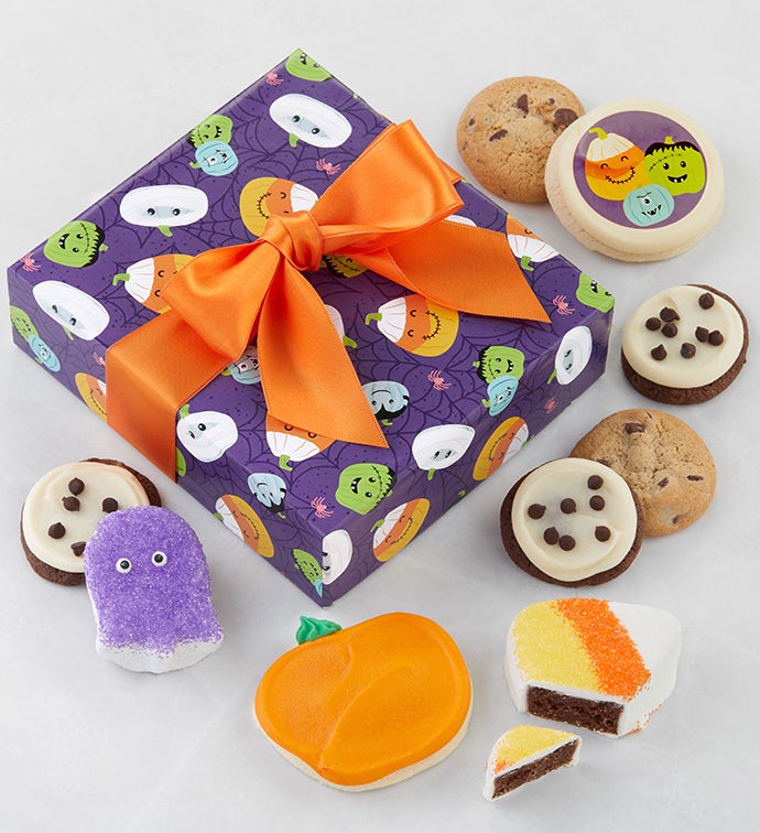 Enrobed Halloween Brownies & Assorted Cookies