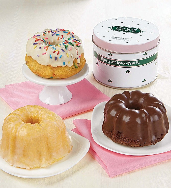 Image of Miss Grace Mini Bundt Cake Sampler 3 Assorted Cakes