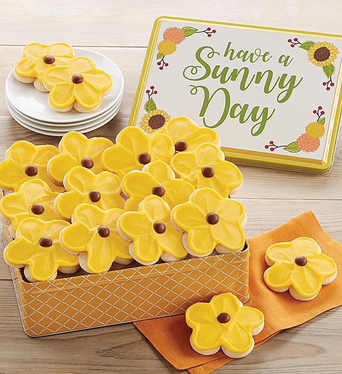Have a Sunny Day Gift Tin Buttercream Frosted