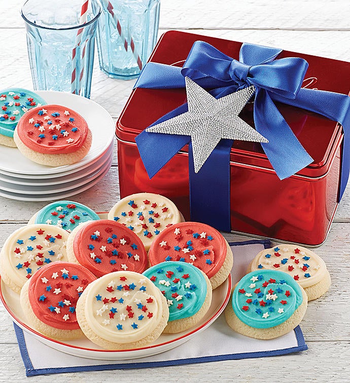 Patriotic Cut out Gift Tin