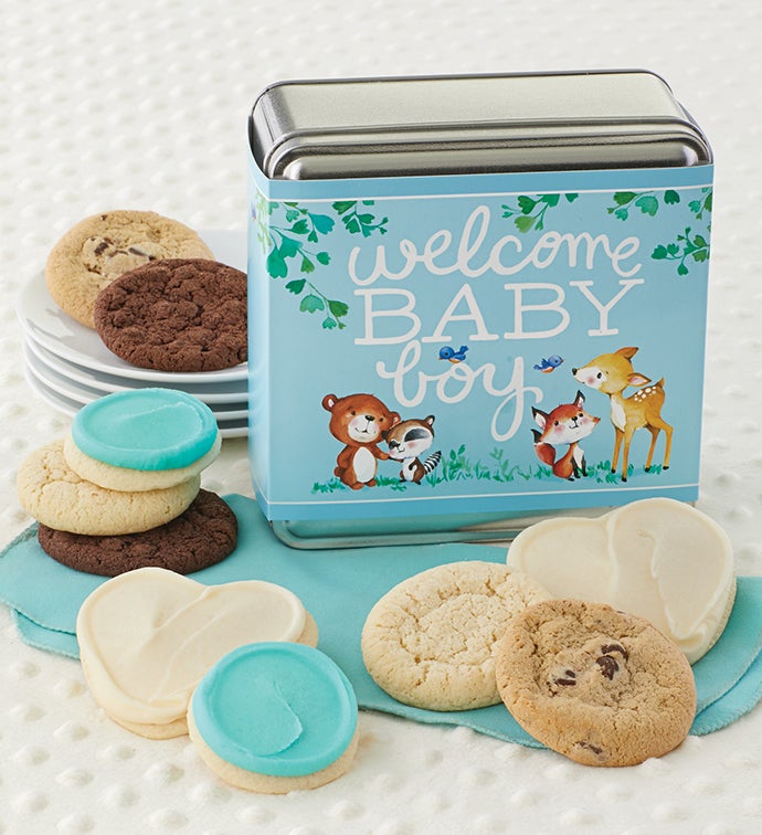 Welcome Baby Boy Gift Tin