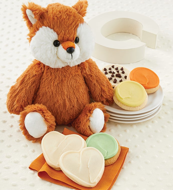 Welcome Baby Fox Plush Treats Gift
