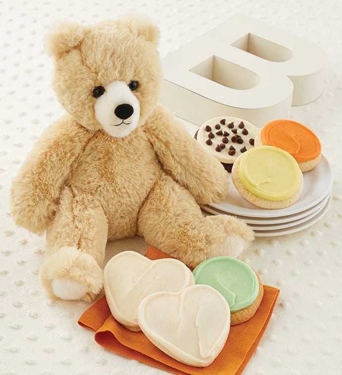 Welcome Baby Bear Plush Treats Gift
