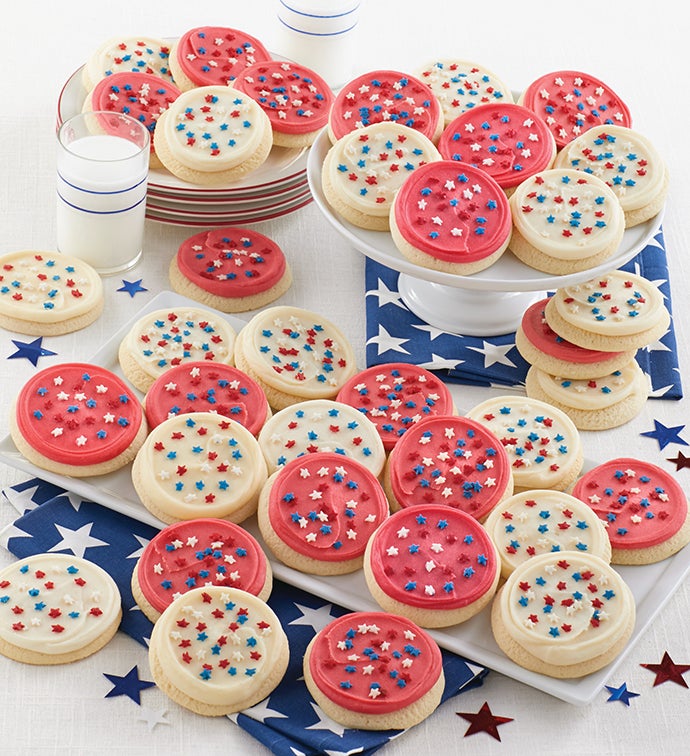 Buttercream Frosted Patriotic Cut outs