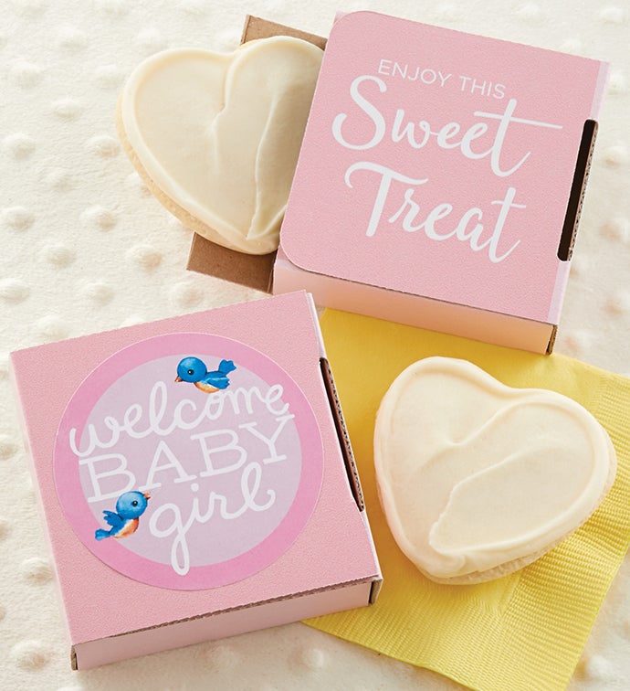Welcome Baby Girl Cookie Card