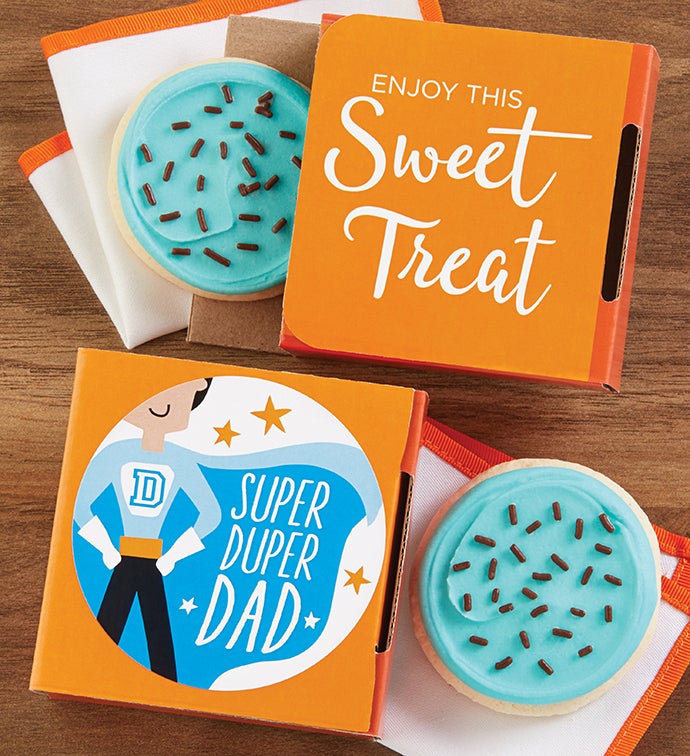 Super Duper Dad Cookie Card