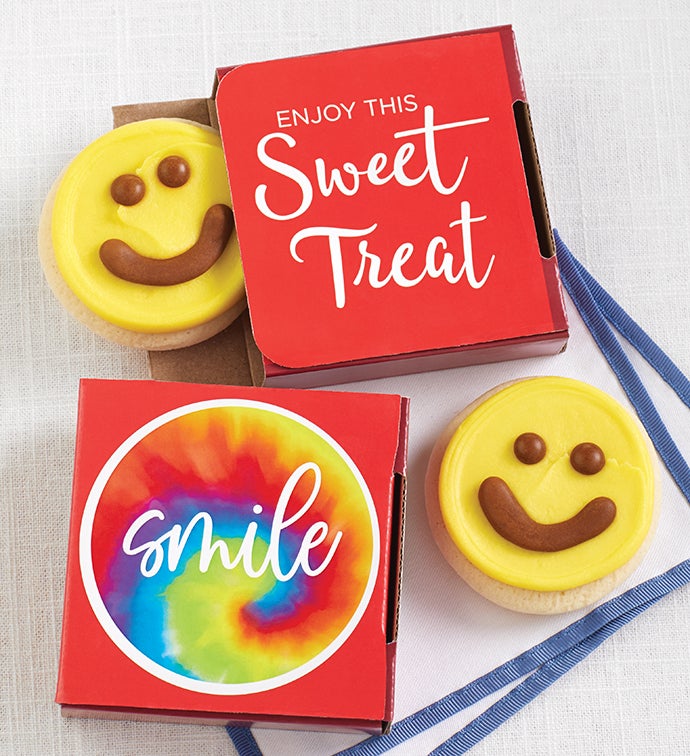 Rainbow Smile Cookie Card