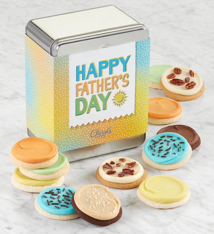 Happy Father’s Day Gift Tin   Frosted Assortment