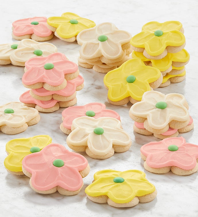 Buttercream Frosted Flower Sugar Cookies