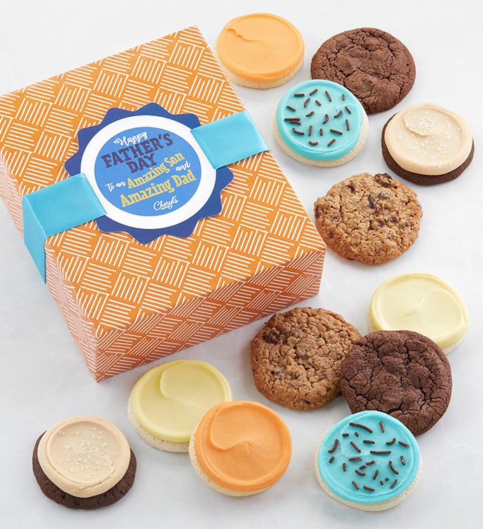 Amazing Son and Amazing Dad Cookie Gift Box