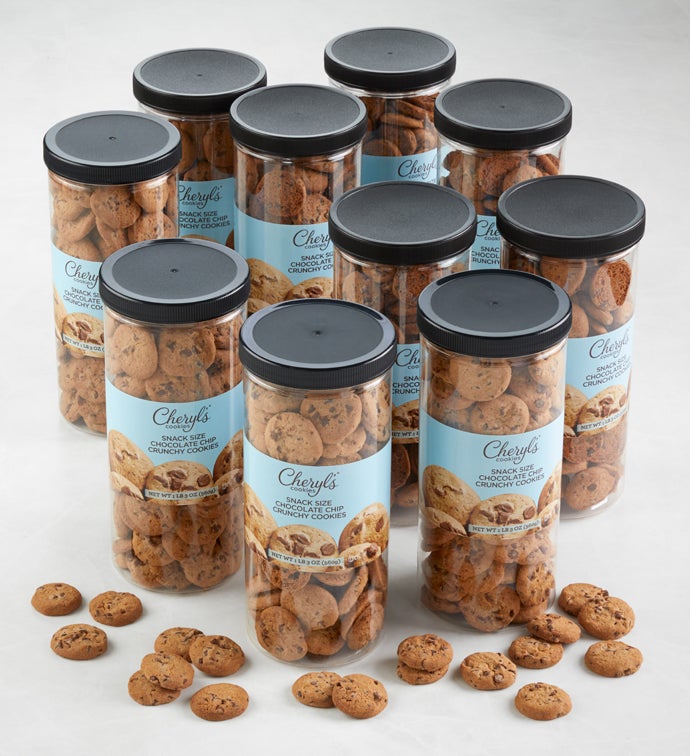 Snack Size Crunchy Chocolate Chip Cookie Canisters