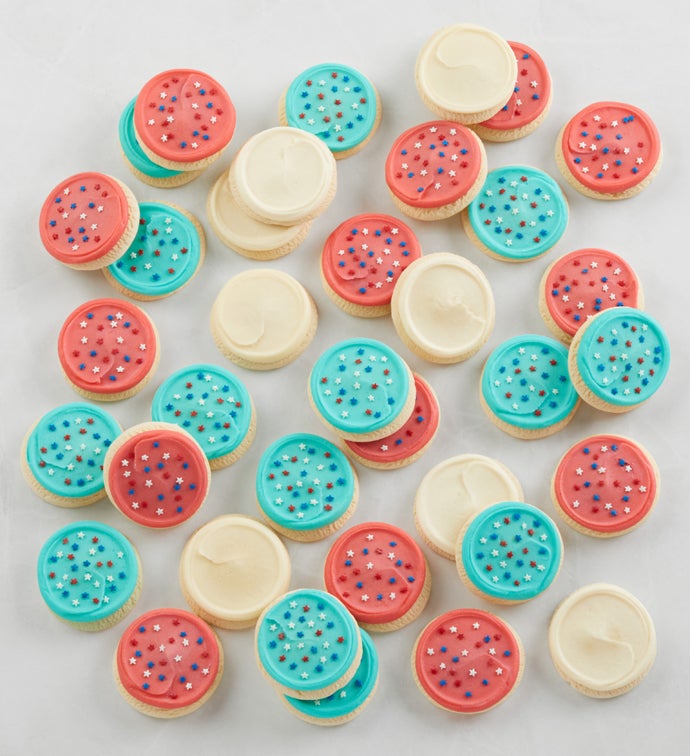 Buttercream Frosted Patriotic Sugar Cookies