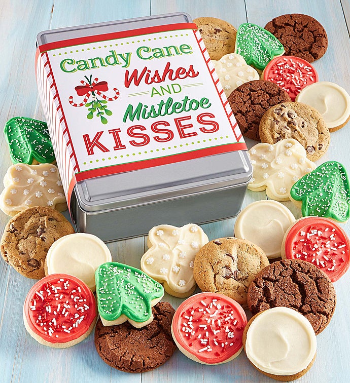 Create Your Own Candy Cane Wishes Gift Tin