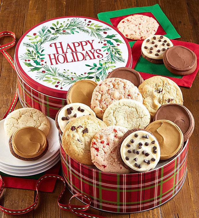 Happy Holiday Gift Tin Create Your Own Assortment