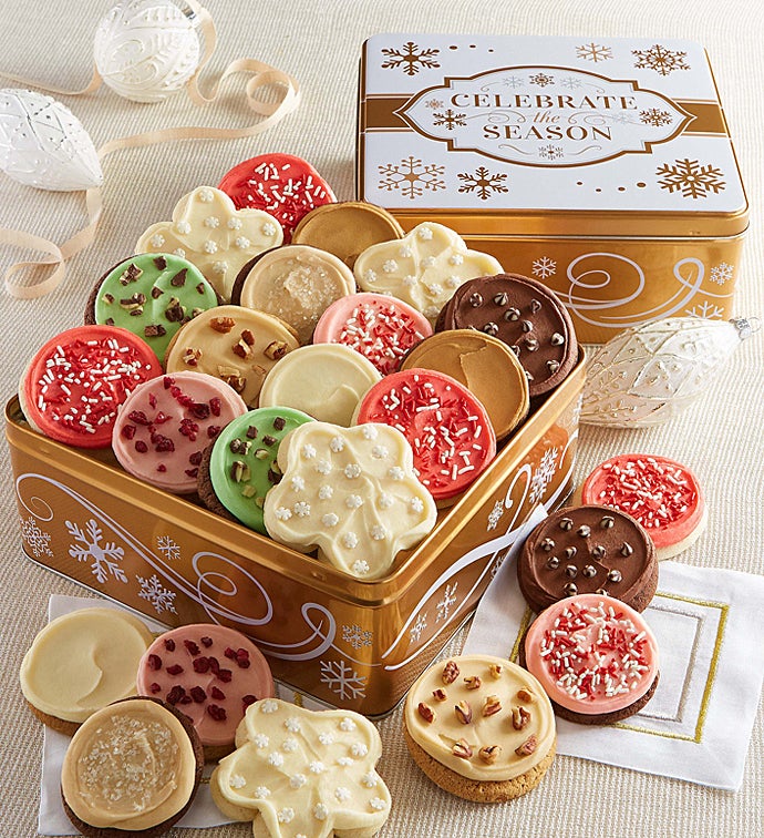 Celebrate the Season Gift Tin Frosted Cookie Assortment