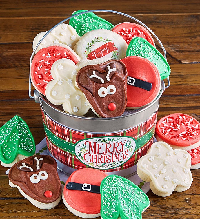 Merry Christmas Cookie Pail