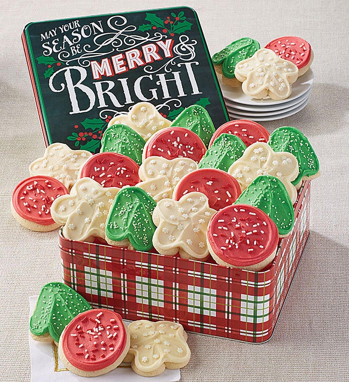 Merry and Bright Buttercream Frosted Gift Tin