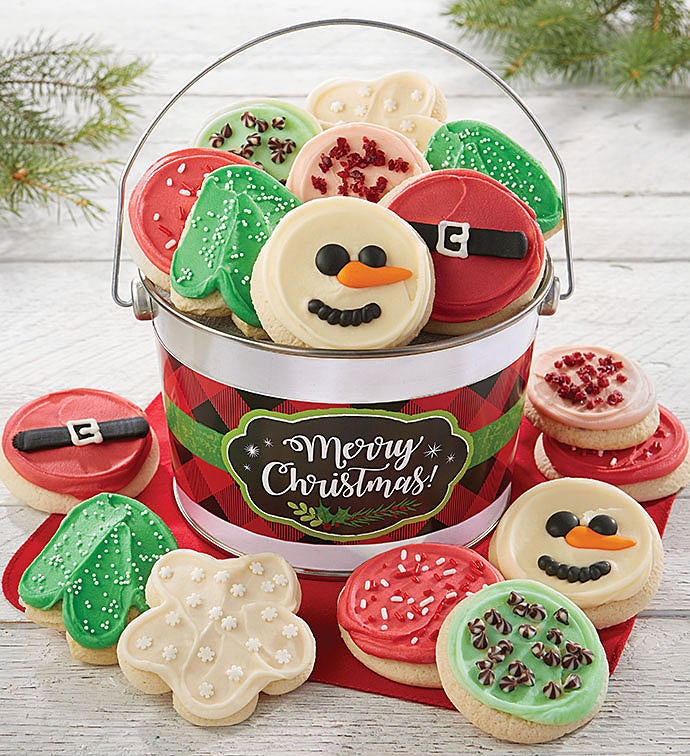 Merry Christmas Cookie Gift Pails