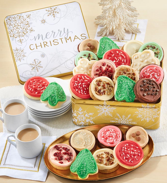 Premier Merry Christmas Gift Tin   Frosted