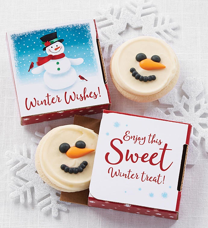 Snowman Cookie Card