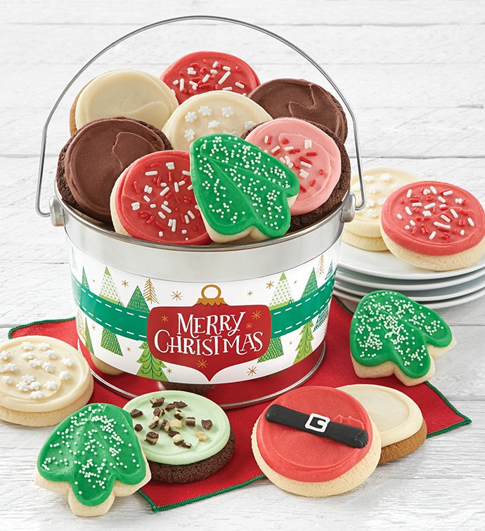 Merry Christmas Cookie Pail