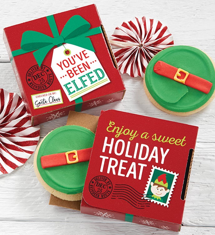 You’ve Been Elfed Cookie Card