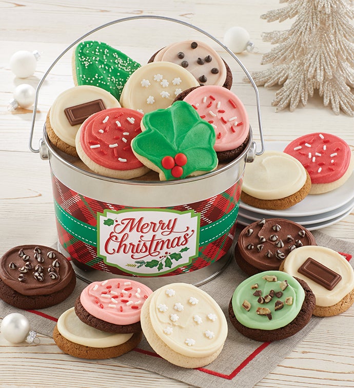 Merry Christmas Cookie Pail
