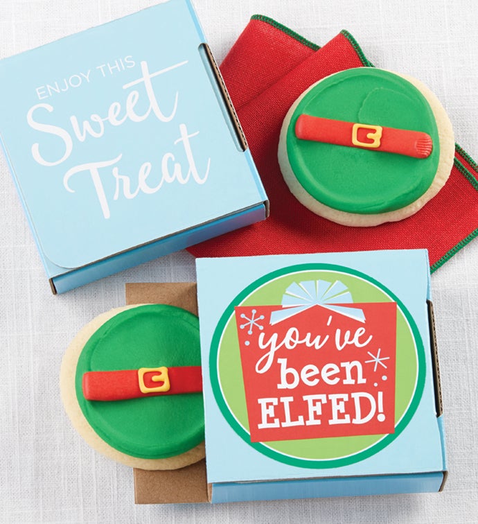 You’ve Been Elfed Cookie Card