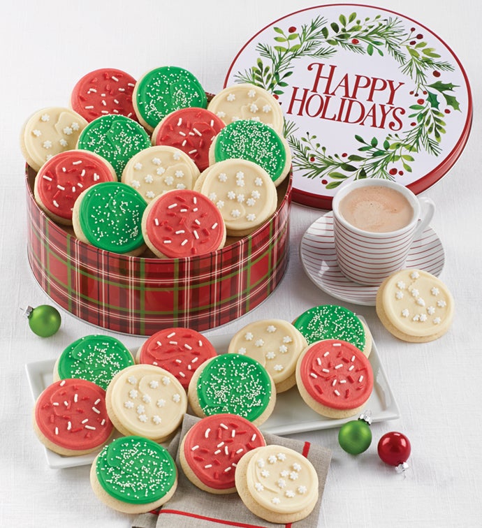 Holiday Wreath Gift Tin