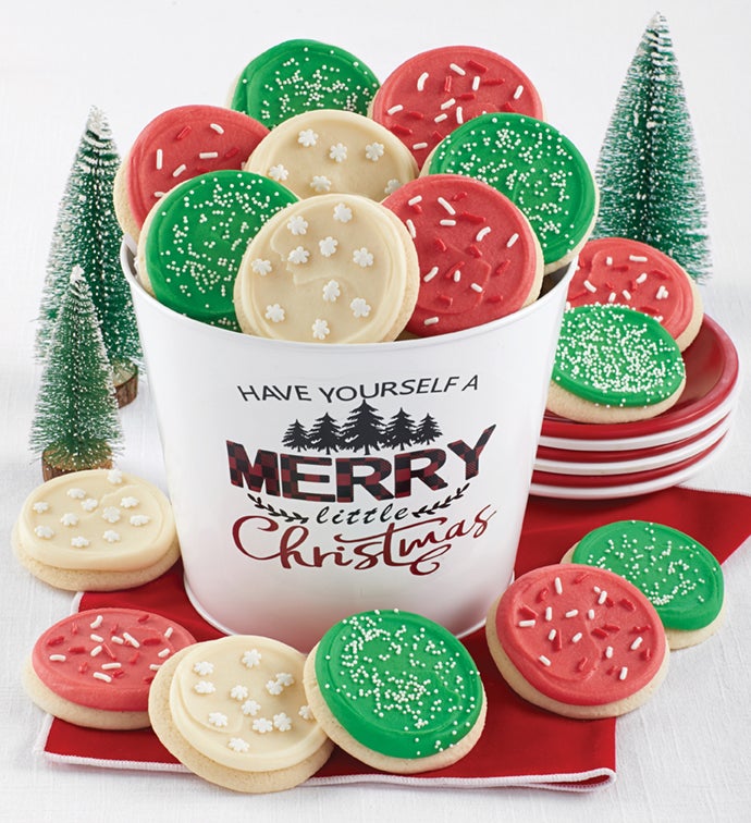 Merry Little Christmas Cookie Pail