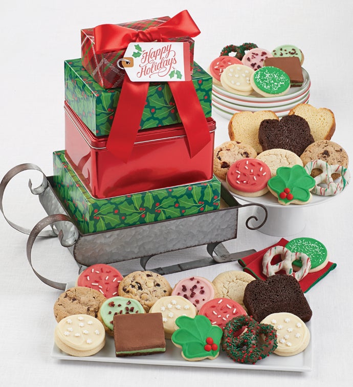 Holiday Sleigh Gift Tower