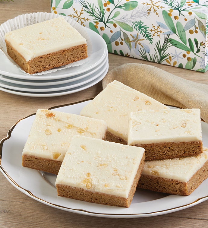 Buttercream Frosted Gingerbread Bar Sampler