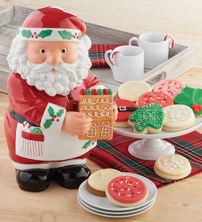 Collector's Edition Baking Santa Cookie Jar