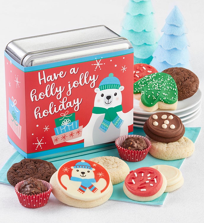 Holly Jolly Treats Tin