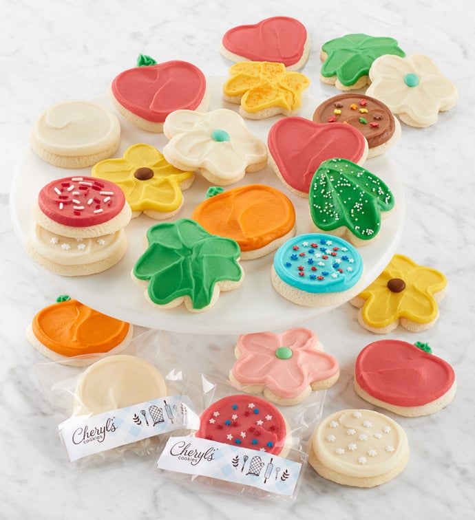 Prepay Buttercream Frosted Cut Out Cookie Of The Month Club Cheryls 