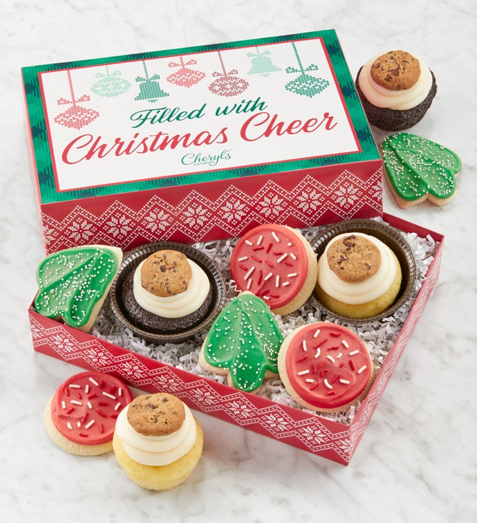 Buttercream Frosted Holiday Cupcakes & Cookies