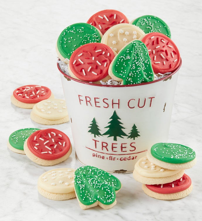 Christmas Tree Cookie Gift Pail