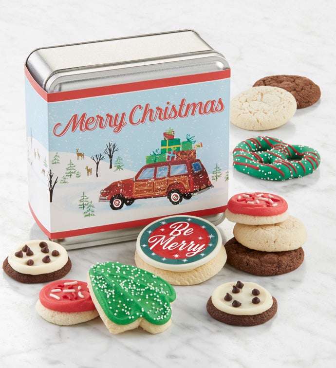 Merry Christmas Treats Mini Gift Tin