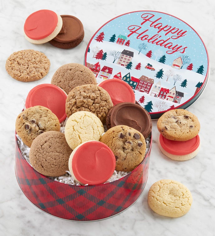Sugar Free Traditional Happy Holidays Gift Tin