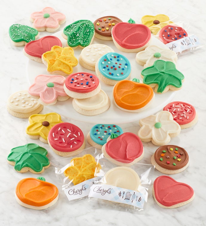 Buttercream Frosted Cut out Cookie of the Month   Pay as you go Subscription   24 cookies