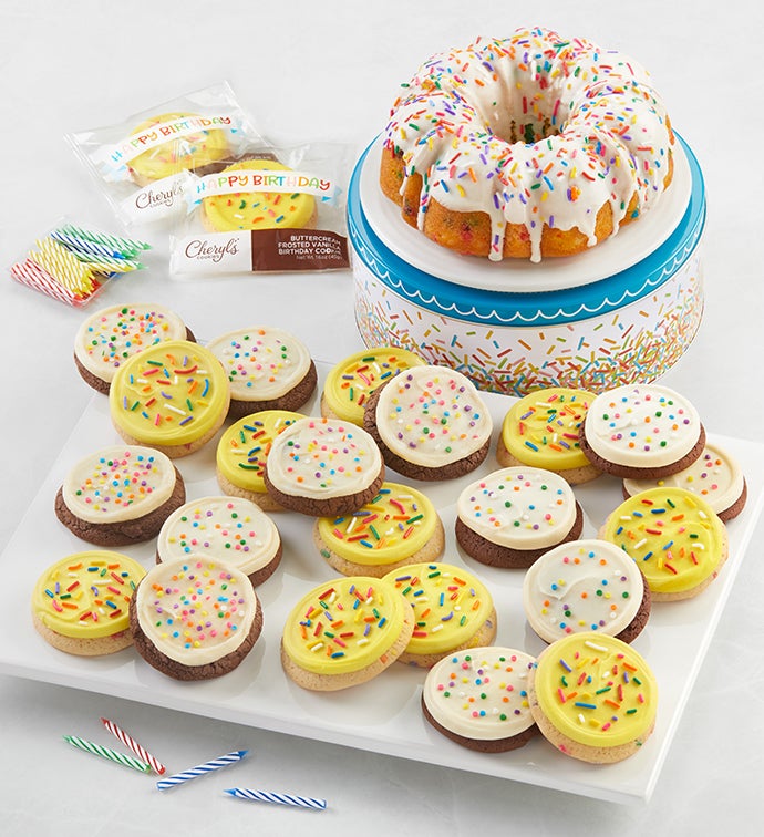 Happy Birthday Bundt Cake Party Kit